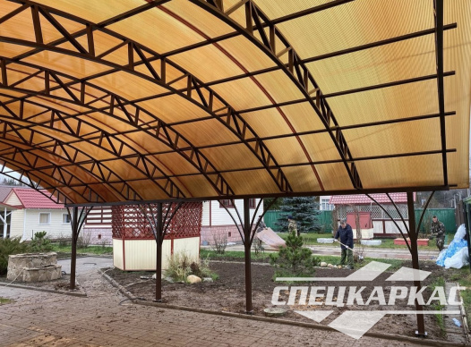 Навес для парковки двух автомобилей №78 - фото 1738